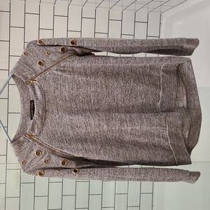 Always Indigo Zipper Accent Sweater